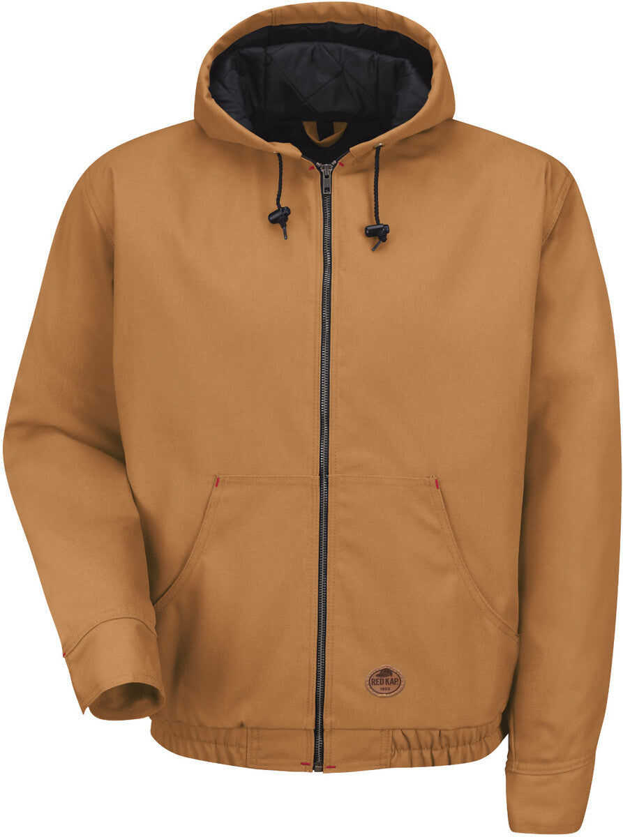 Red Kap Regular Brown Polyester Lined 10 Ounce Polyester Cotton Jacket