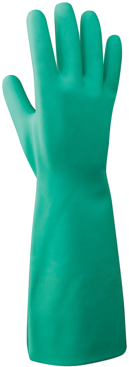 RADNOR™ Large Green Supported 11 mil Nitrile Chemical Resistant Gloves