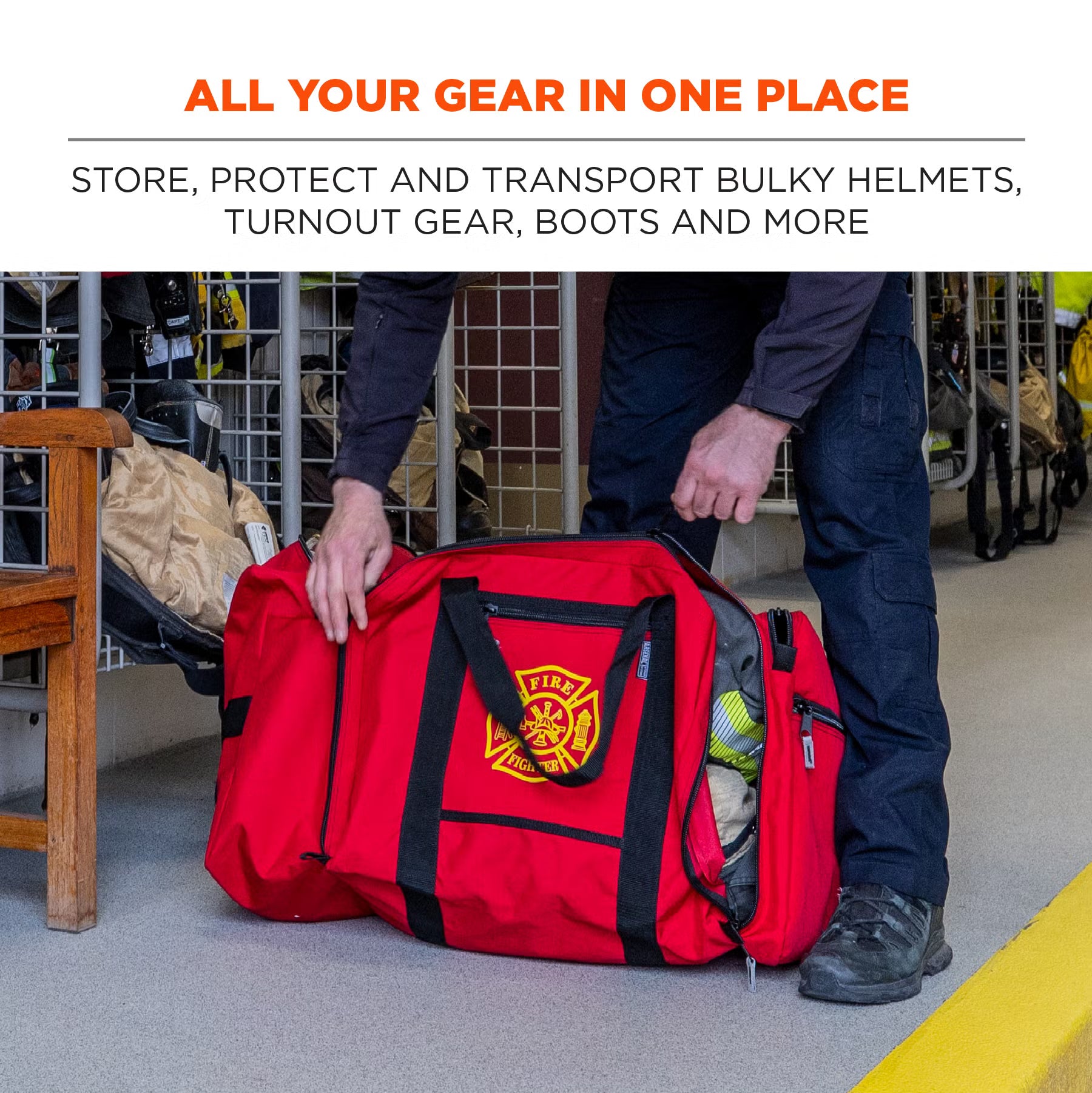 Ergodyne - Arsenal 5005P Firefighter Turnout Bag - Polyester, 119L