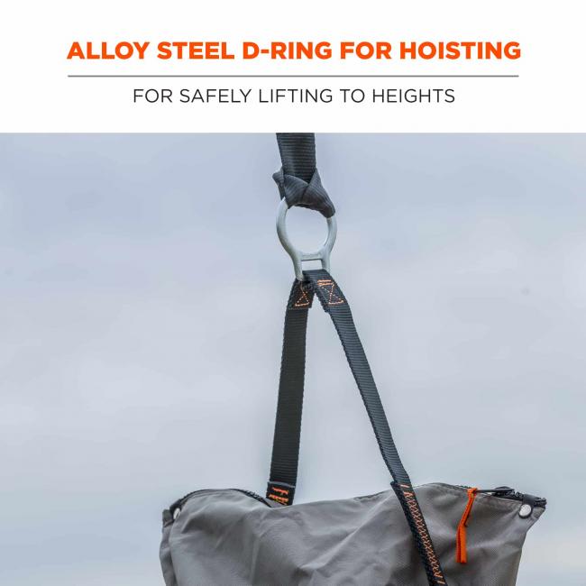 Arsenal 5973 Large Nylon Hoist Bucket Tool Bag - D-Rings, Zipper Top