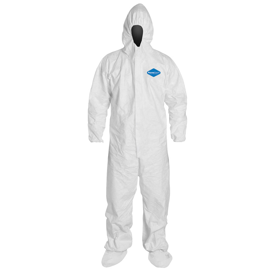 Liberty - Permagard Ii Coverall - Elastic Wrist & Ankles, Attached Hood & Boots - Case of 25
