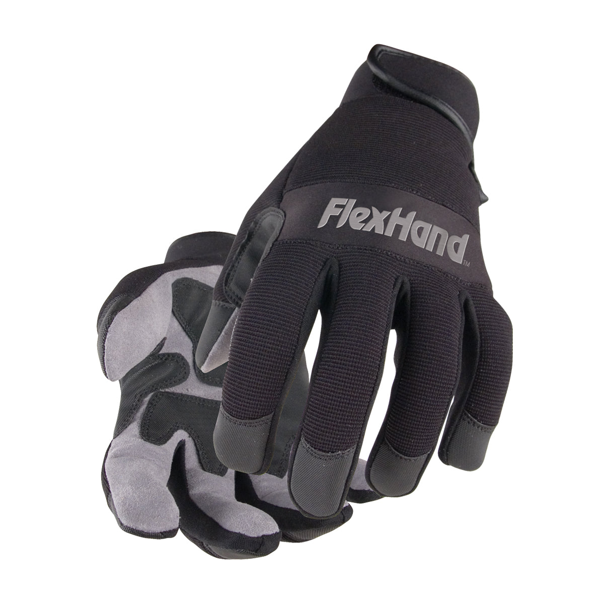 Black Stallion Economy Mechanics Glove with reinforced Palm - 19FX-BLK