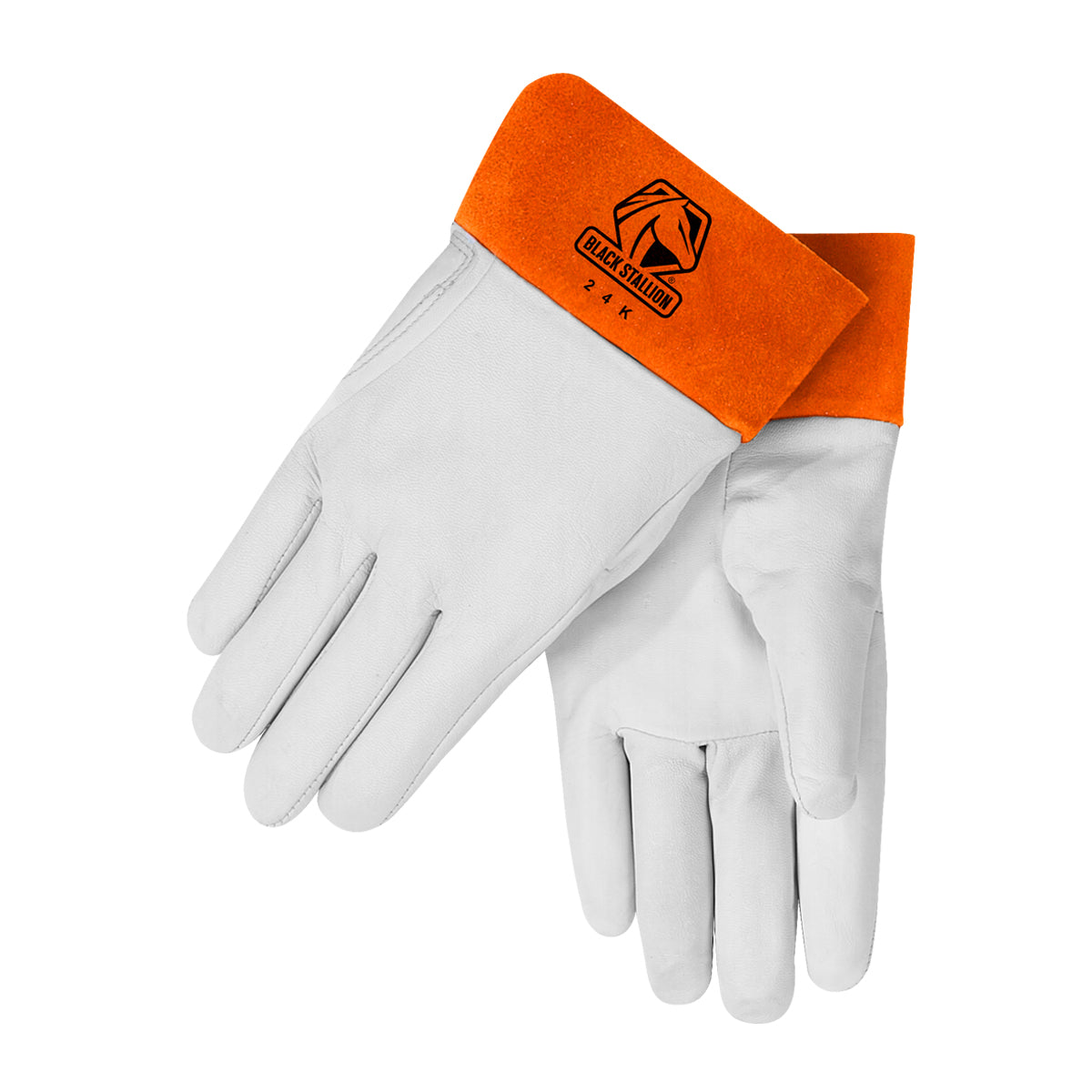 Black Stallion Short Cuff Premium Kidskin TIG Glove with DragPatch® - 24K