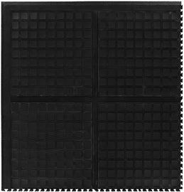 M+A Matting 36" X 36" Black Nitrile Rubber Hog Heaven® III Comfort Modular Tiles Floor Mat