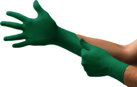 Ansell Small Green TouchNTuff® Nitrile Disposable Gloves (100 Gloves Per Box)