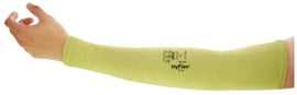 Ansell 24" Yellow HyFlex® 24 Gauge Kevlar® A3 ANSI Level Cut Resistant Sleeve With Elastic Top Closure