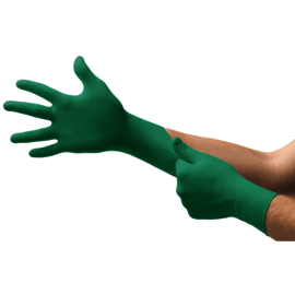 Ansell Medium Green TouchNTuff® 5.5 mil Nitrile Disposable Gloves (100 Gloves Per Box)
