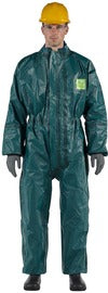 Ansell Green AlphaTec® 4000 Laminate Fabric Chemical Resistant Coveralls