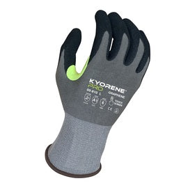 Armor Guys Inc. Large Kyorene Pro® 18 Gauge Black HCT® MicroFoam Nitrile Palm Coated Work Gloves With Gray Kyorene Pro® Liner And Knit Wrist