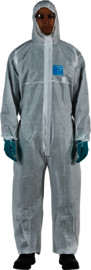 Ansell White AlphaTec® 1500 PLUS Model 111 SMS Disposable Coveralls