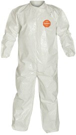 DuPont White Tychem® 4000 12 mil Chemical Protective Coveralls (With Elastic Wrists And Ankles)