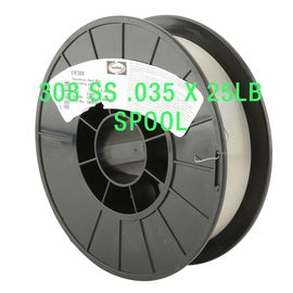 .035" ER308 Harris Products Group Stainless Steel MIG Wire 25 lb 12" Spool