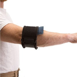 IMPACTO® Black Nylon/Laminated Fabric Tennis Elbow Support With Foam Padding