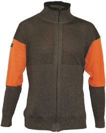 Tuff-N-Lite® Black And Orange High Performance Polyethylene Yarn A5 - A9 ANSI Level Cut Resistant Jacket With Zipper Closure