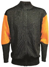 Tuff-N-Lite® Black And Orange High Performance Polyethylene Yarn A5 - A8 ANSI Level Cut Resistant Jacket With Zipper Closure