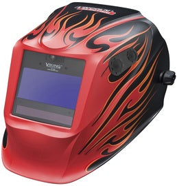 Lincoln Electric VIKING 2450 ADV Series Red/Black Welding Helmet With 3.82" x 2.44" Variable Shades 5 - 13 Auto Darkening Lens 4C Lens Technology