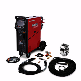 Lincoln Electric POWER MIG 360MP/Aluminum Front Trigger One-Pak Single Phase MIG Welder With 208 - 575 Input Voltage, 360 Amp Max Output, Pulse-on-Pulse, Power Mode, ArcFX Technology And Accessory Package