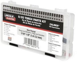 Lincoln Electric® Expendables Kit For Caliber® 9/20 Series Torch