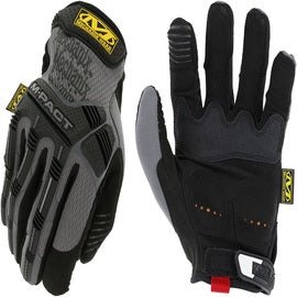 Mechanix Wear® 2X Grey M-Pact® Synthetic Leather And TrekDry® Full Finger Anti-Vibration Gloves With Hook And Loop Cuff