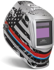 Miller Digital Performance Silver/Black/Red/White/Blue Welding Helmet Variable Shades 2.5, 5-8, 8-13 Auto Darkening Lens ClearLight 4x