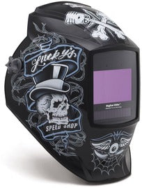 Miller Digital Performance Black/White/Gray/Blue Welding Helmet Variable Shades 2.5, 5-8, 8-13 Auto Darkening Lens ClearLight 4x