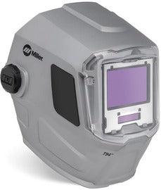 Miller T94 Silver Welding Helmet Variable Shades 2.5, 5-8, 8-13 Auto Darkening Lens ClearLight 4x