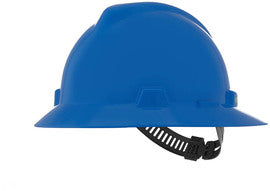 MSA V-Gard® Polyethylene Full Brim Hard Hat With Pinlock/4 Point Pinlock Suspension