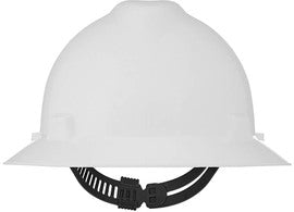 MSA V-Gard® Polyethylene Full Brim Hard Hat With Pinlock/4 Point Pinlock Suspension