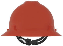MSA V-Gard® Polyethylene Full Brim Hard Hat With Pinlock/4 Point Pinlock Suspension