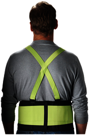 Protective Industrial Products Hi-Viz Yellow PIP® Nylon Back Support