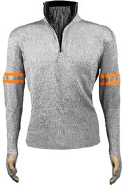 Tuff-N-Lite® Gray High Performance Polyethylene Yarn A6 - A8 ANSI Level Cut Resistant Pullover With Zipper Closure