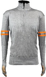 Tuff-N-Lite® Gray High Performance Polyethylene Yarn A6 - A8 ANSI Level Cut Resistant Pullover With Zipper Closure