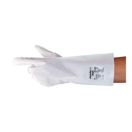 Ansell White AlphaTec 02-100 LLDPE Laminated Film Chemical Resistant Gloves