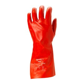 Ansell Red AlphaTec 15-554 Interlock Cotton Chemical Resistant Gloves