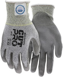 MCR Safety Large Cut Pro® 13 Gauge Dyneema® Cut Resistant Gloves With Polyurethane Coated Palm