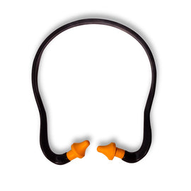 RADNOR™ Orange and Black Multi-Position Banded Earplugs