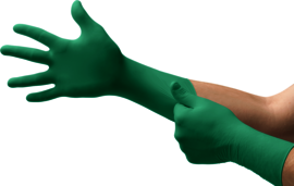 Ansell Small Green TouchNTuff® Nitrile Disposable Gloves (100 Gloves Per Box)