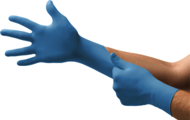 Ansell Medium Blue TouchNTuff® Nitrile Disposable Gloves (150 Gloves Per Box)