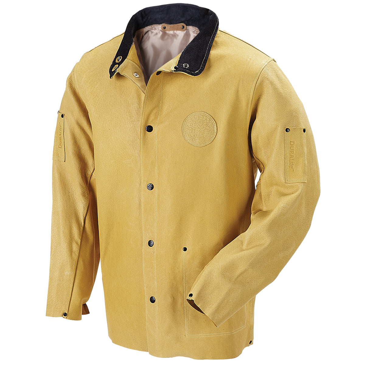 Black Stallion DuraLite Premium Grain Pigskin Welding Jacket, Tan - 30PWC