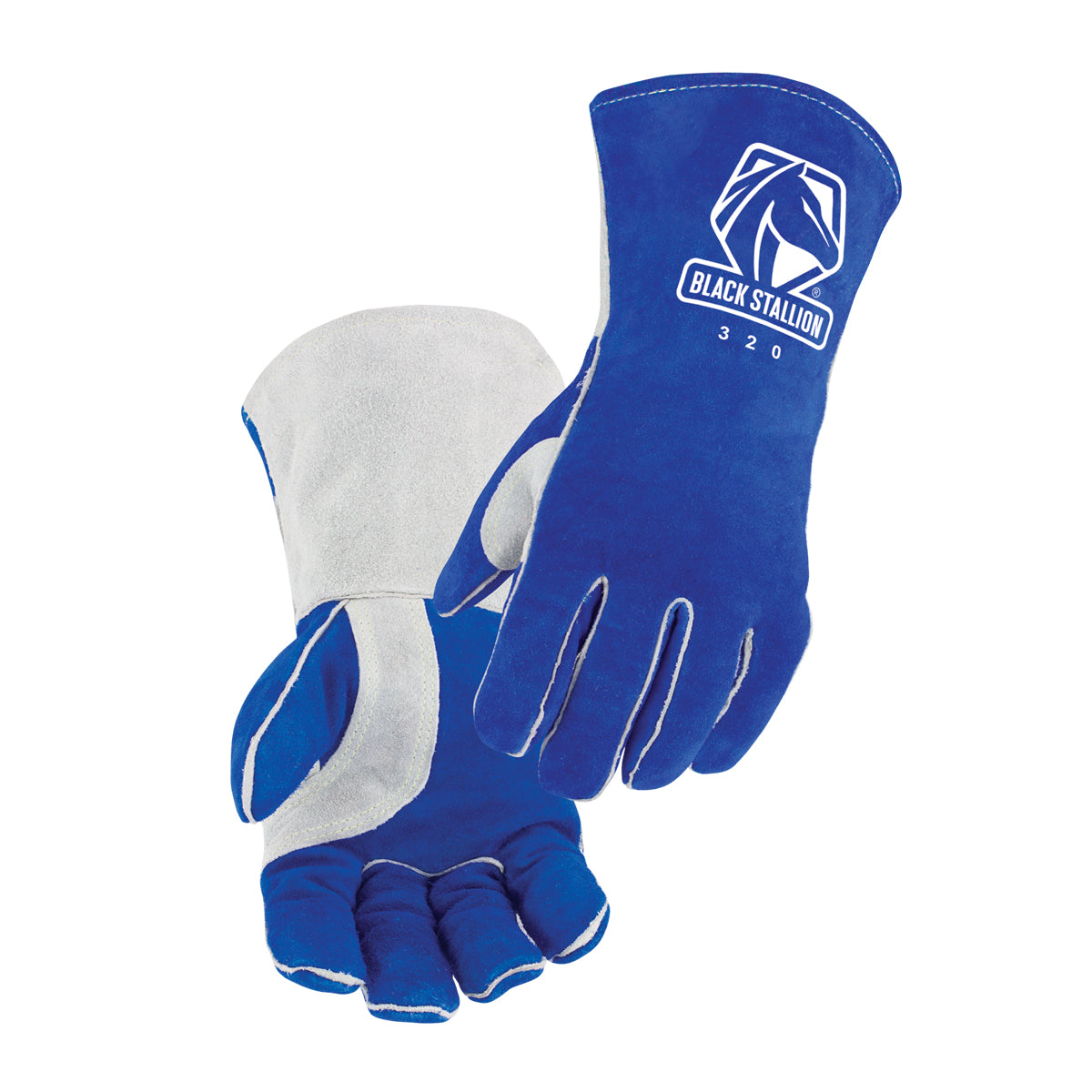 Black Stallion Side Split Cowhide High Quality Welding Gloves - 320