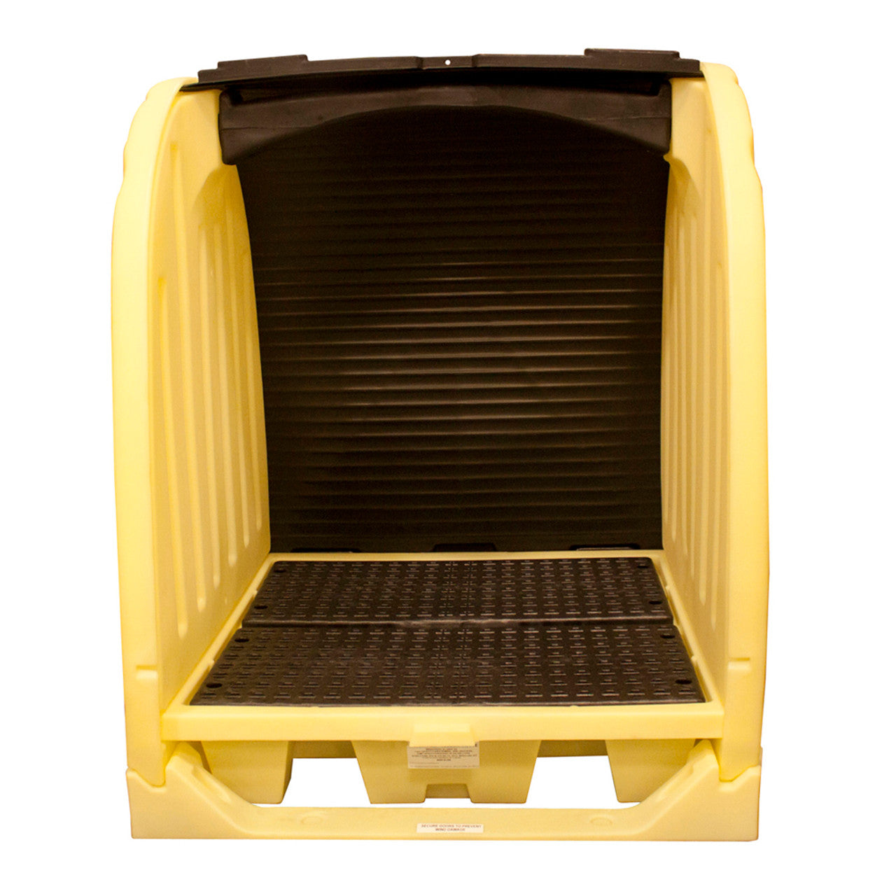 ENPAC - 4 Drum Roll-Top Hardcover Spill Pallet, Yellow