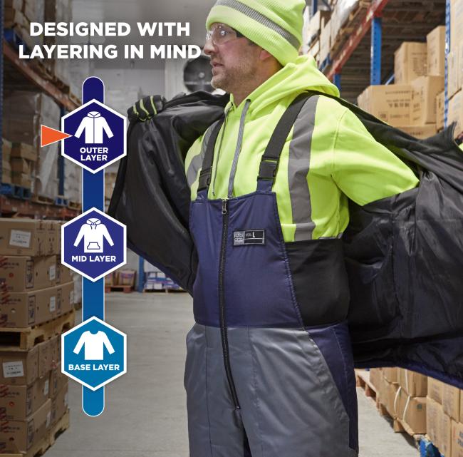 N-Ferno 6477 Insulated Freezer Bib Overalls