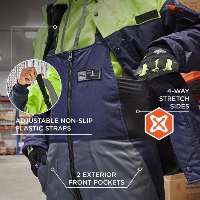 N-Ferno 6477 Insulated Freezer Bib Overalls