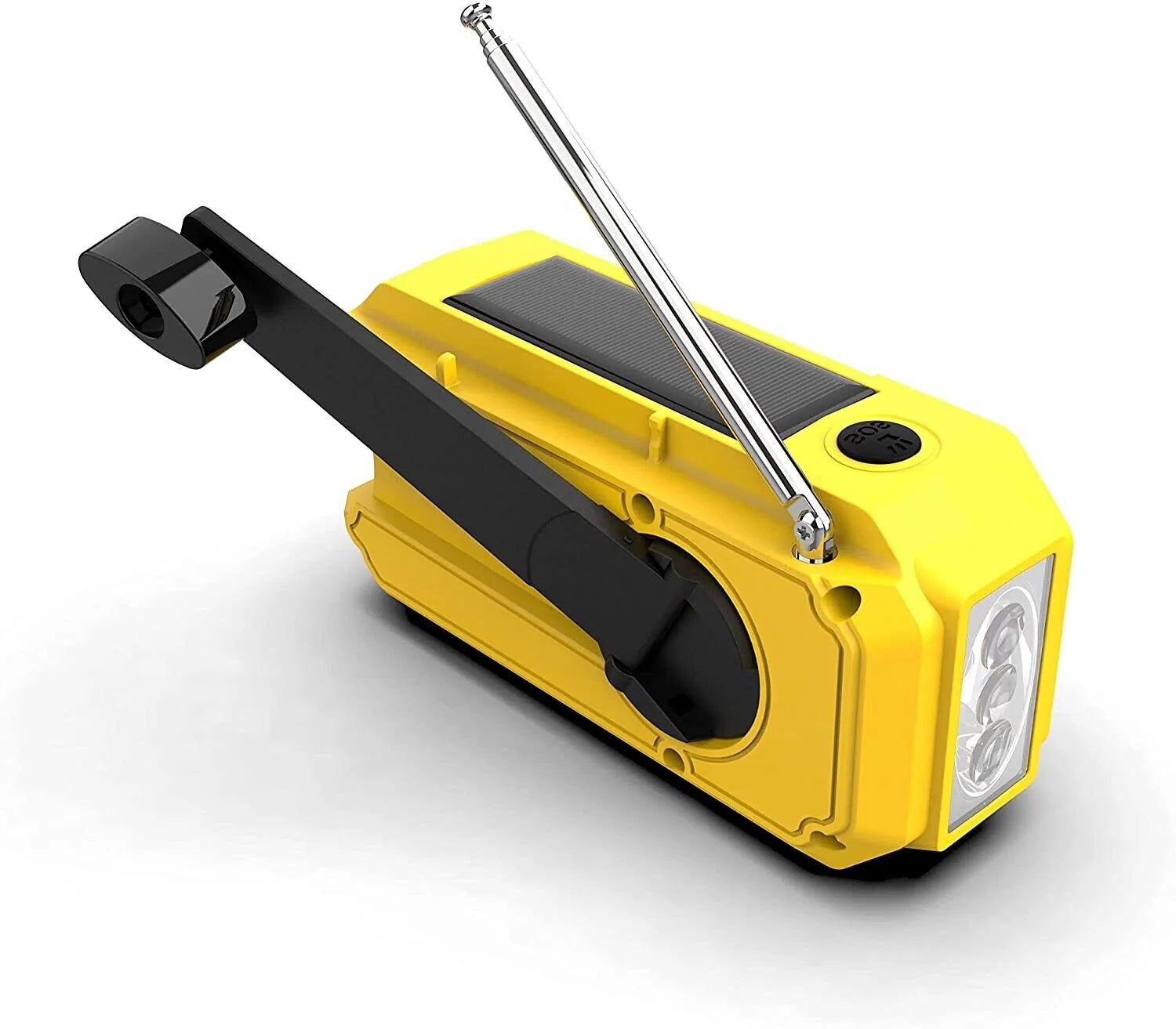 Kaito V5 Emergency AM FM Weather Radio Solar Panel Crank LED Flashlight