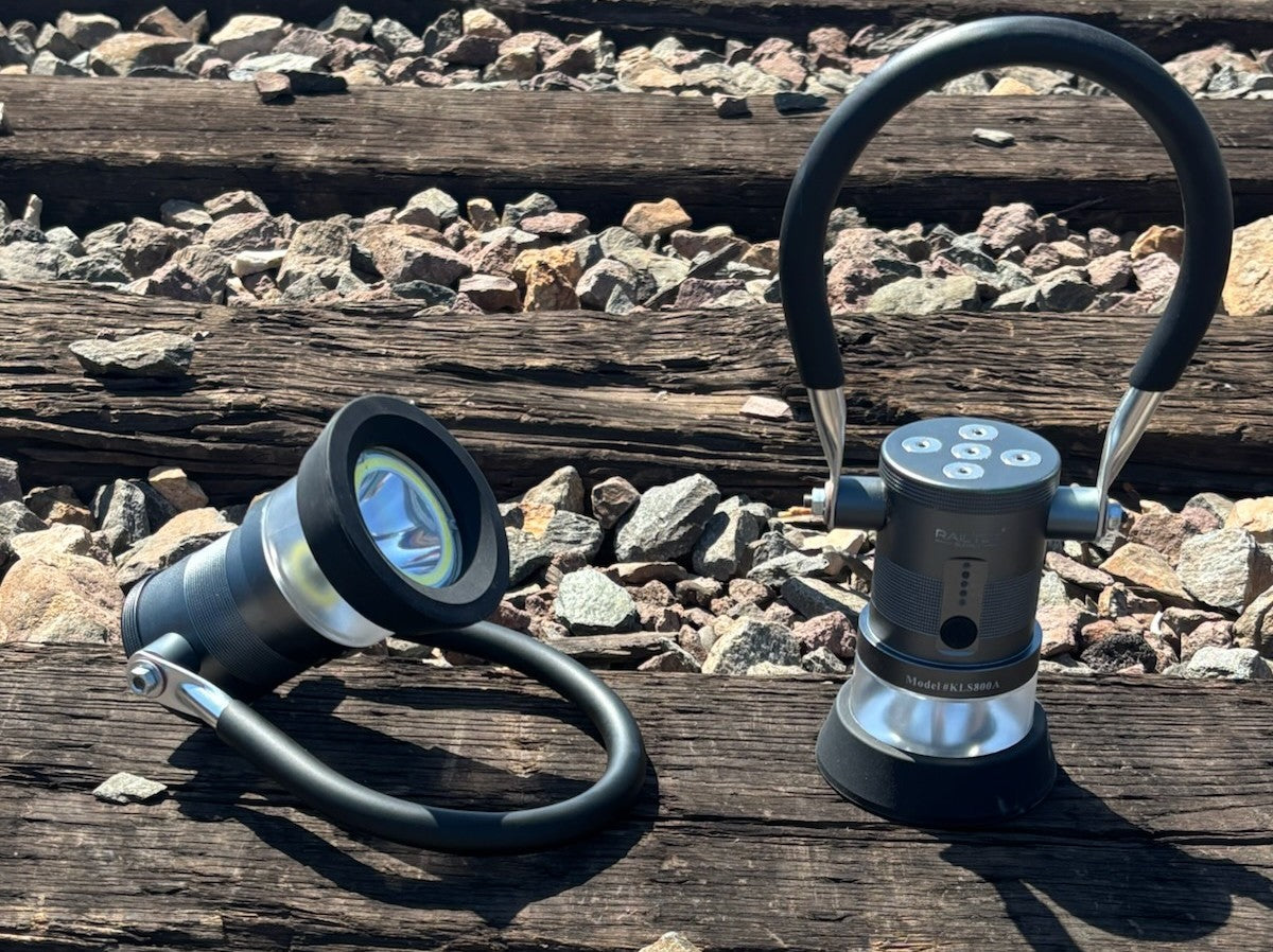 RAIL-TEK’S COMPLETELY REDESIGNED TRAINMAN LANTERN WITH THE NEWEST, STATE OF THE ART TECHNOLOGY - KLS800A - GRAY
