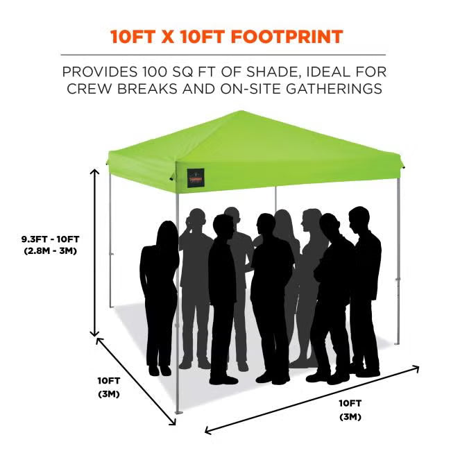 Ergodyne - Shax 6001 Lightweight Pop-Up Tent - 10ft X 10ft