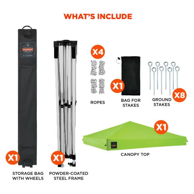 Ergodyne - Shax 6001 Lightweight Pop-Up Tent - 10ft X 10ft