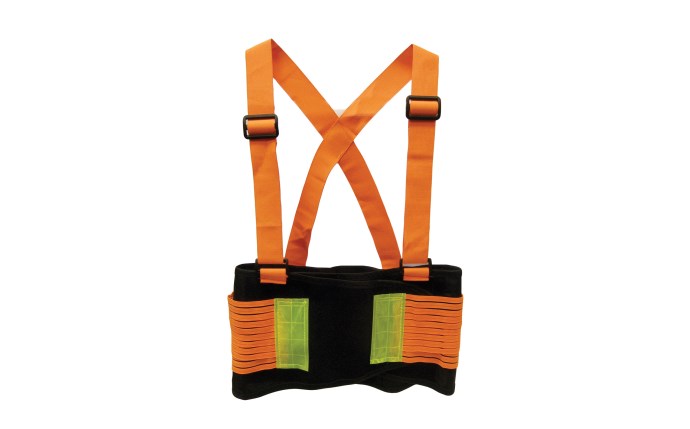 Deluxe High-vis Back Support-eSafety Supplies, Inc