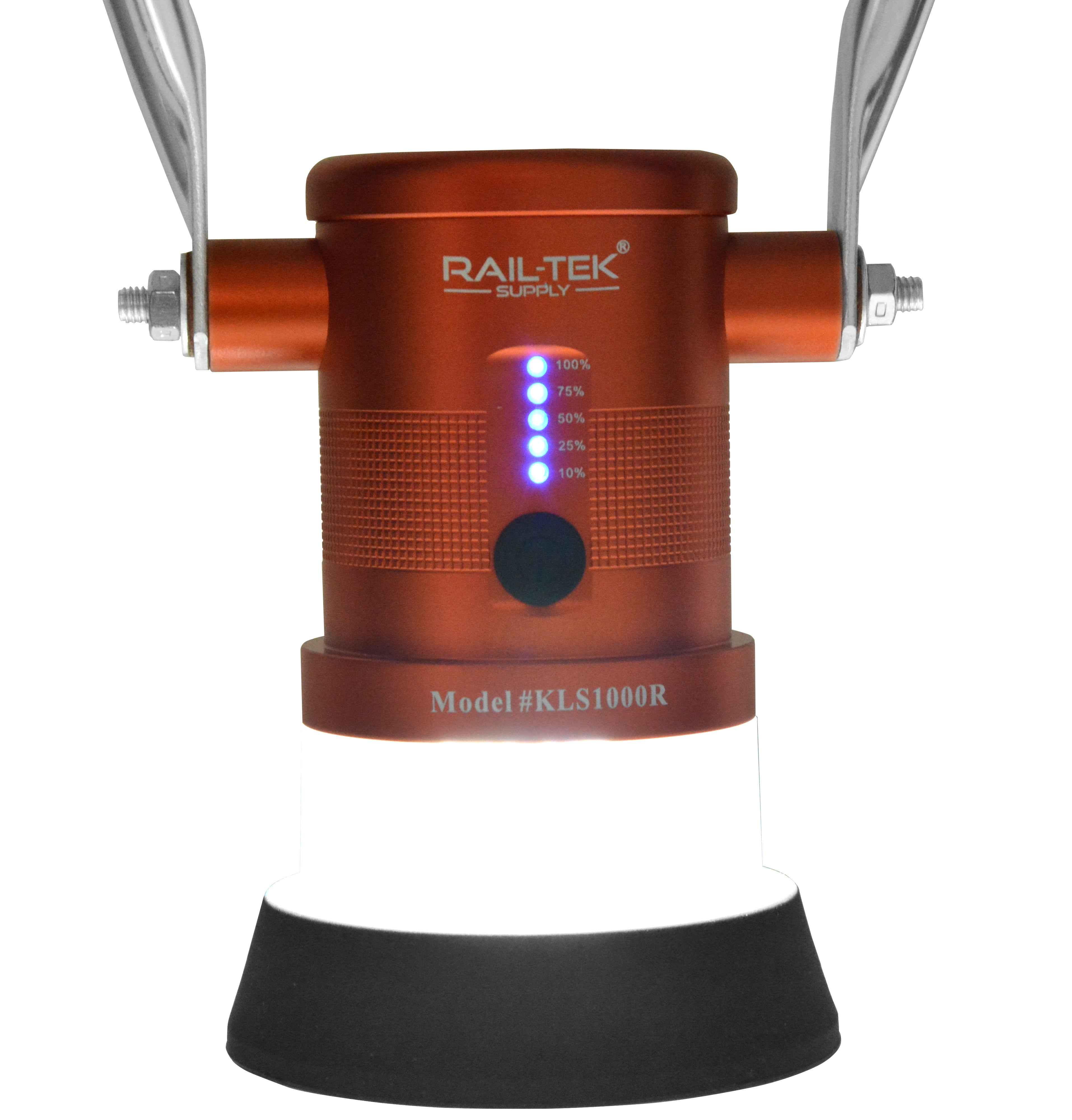 RAIL-TEK’S COMPLETELY REDESIGNED RECHARGABLE TRAINMAN LANTERN WITH THE NEWEST, STATE OF THE ART TECHNOLOGY - KLS1000R
