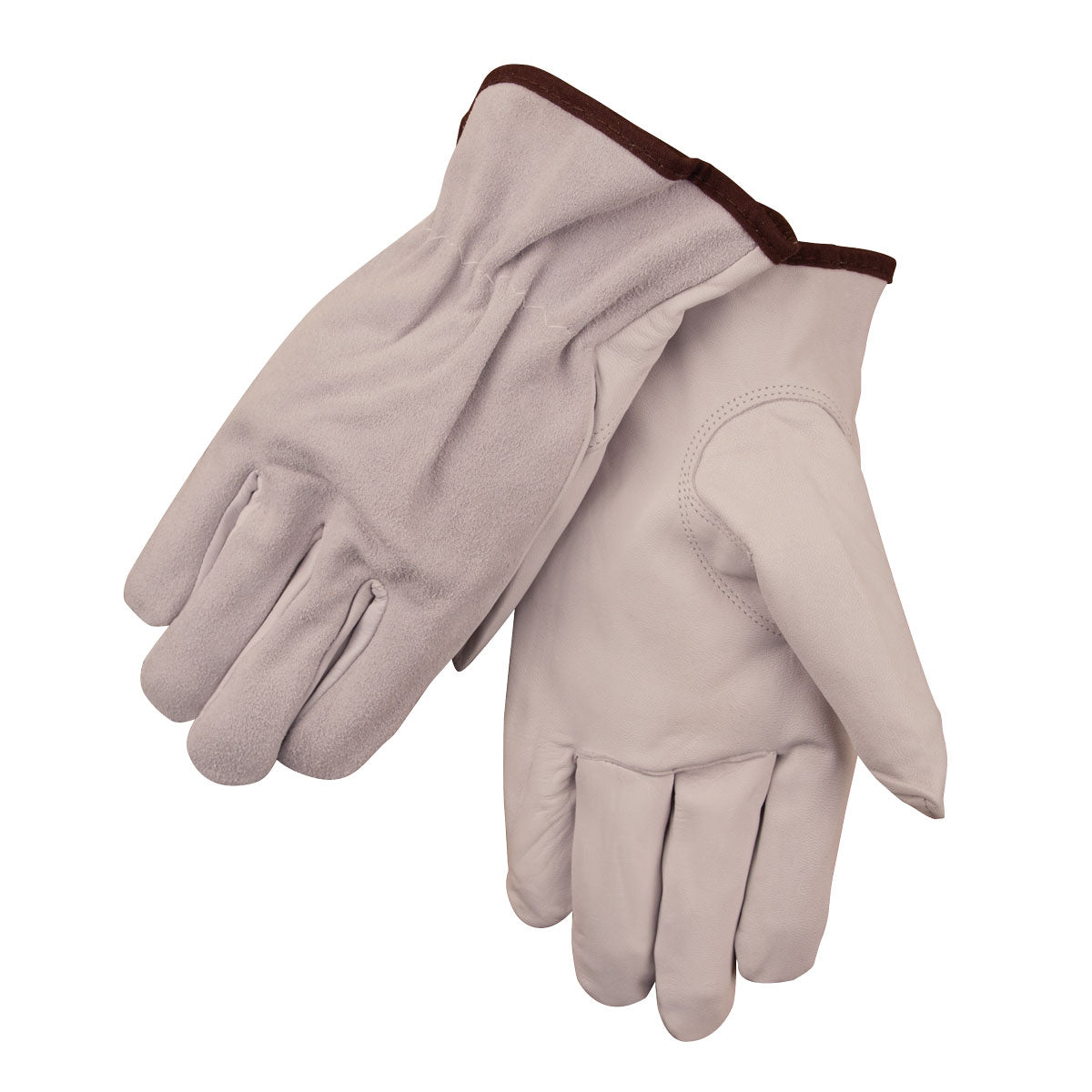 Black Stallion High-Dexterity Grain Goatskin Palm/Split Cowhide Back Drivers Glove - 9GB